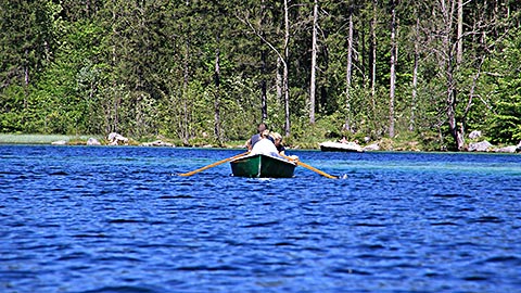 Hintersee - Eine Tour mit dem Ruderboot