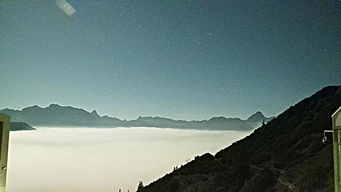 Webcam Jenner - Nachtaufnahme bei Vollmond