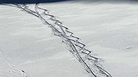 Skitour Berchtesgaden - Spuren im Schnee