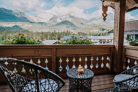 Gaube mit Panoramabergblick