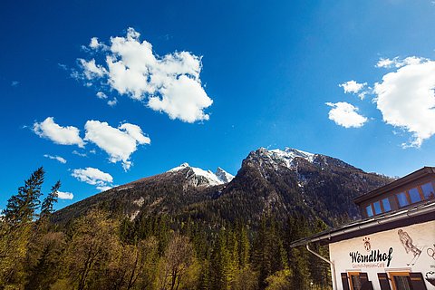 Blick auf Hochkalter-Massiv